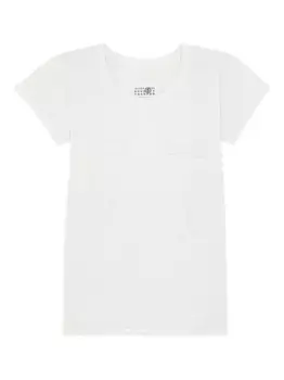 Футболка с аппликацией MM6 Maison Margiela, белый