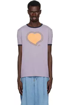 Футболка с архивным принтом Dries Van Noten, цвет lilac