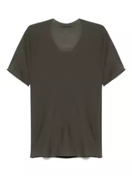 Футболка с арочным вырезом Label Under Construction, зеленый