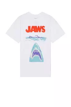 Футболка с эскизом постера «челюсти» Sixthreeseven, белый
