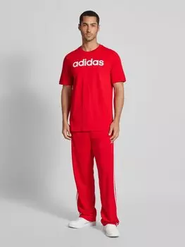 Футболка с этикеткой и круглым вырезом ADIDAS SPORTSWEAR, красный