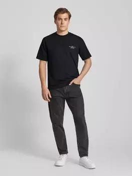 Футболка с этикеткой и круглым вырезом Jack & Jones Premium, черный
