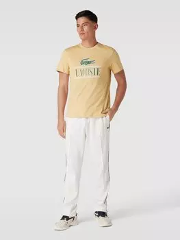 Футболка с этикеткой Lacoste, бежевый