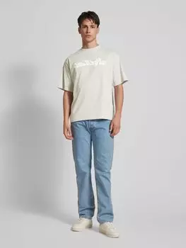 Футболка с этикеткой, модель 'WARP' Low Lights Studios, светло-серый