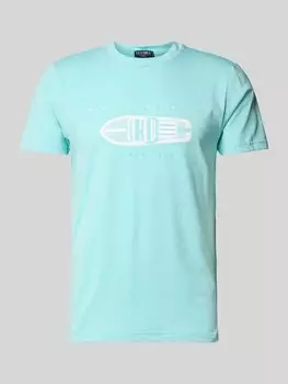 Футболка с этикеткой Zeybra, бирюзовый
