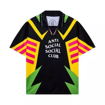 Футболка с автоголами Anti Social Social Club, черная