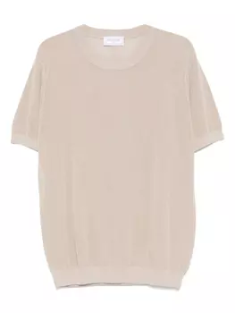 Футболка с ажурной вязкой The Editor, серый