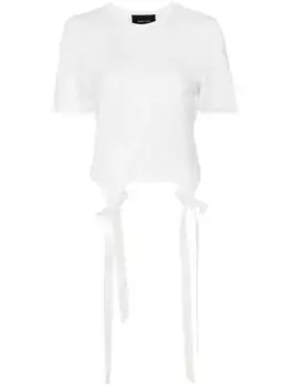 Футболка с бантами Simone Rocha, белый