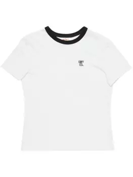 Футболка с бантиком Acne Studios, белый