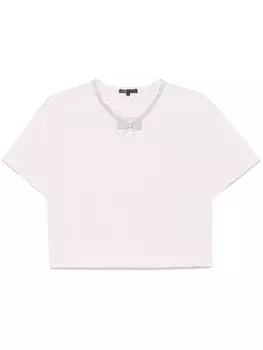 Футболка с бантом Maje, розовый