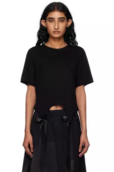 Футболка с бантом Simone Rocha, черный
