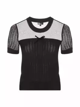 Футболка с бантом The Kooples, черный