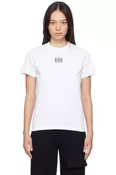 Футболка с баркодом Moschino, белый