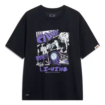 Футболка с баскетбольной графикой Li-Ning, черный