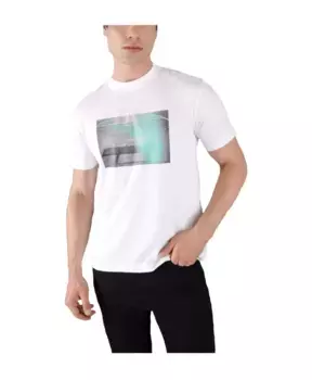 Футболка с баскетбольной площадкой Calvin Klein, белый