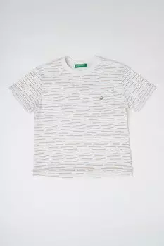 Футболка с бельем и нагрудным карманом United Colors Of Benetton, коричневый