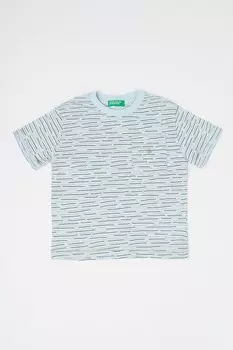 Футболка с бельем и нагрудным карманом United Colors Of Benetton, коричневый