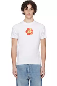 Футболка с белым цветком ABRA