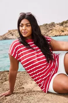 Футболка с бесшовными рукавами Yours, красный