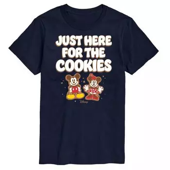 Футболка 's Big & Tall Just Here For The Cookies с цветным рисунком Disney, синий