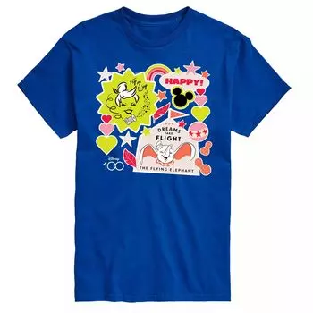 Футболка 's Big & Tall с изображением 100 лет высокого полета Disney, синий