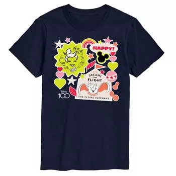 Футболка 's Big & Tall с изображением 100 лет высокого полета Disney, синий