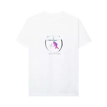 Футболка с блестками Anti Social Social Club, Белая