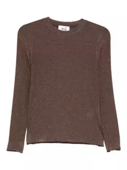 Футболка с блестками Niu, коричневый