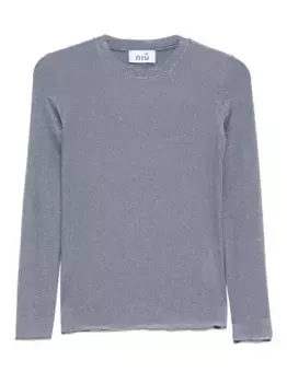 Футболка с блестками Niu, синий