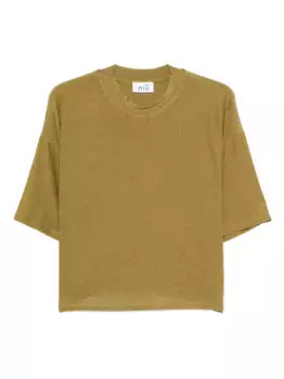 Футболка с блестками Niu, зеленый