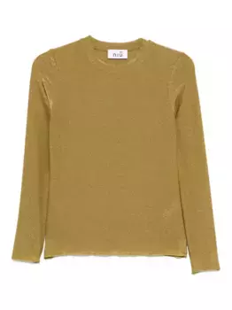 Футболка с блестками Niu, зеленый