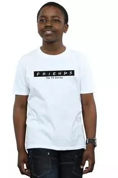 Футболка с блочным логотипом Friends, белый