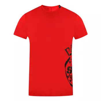 Футболка с боковым логотипом Plein Sport, красный