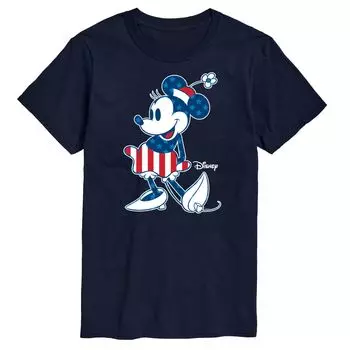 Футболка с большим и высоким флагом Disney's Minnie Mouse, Blue License, синий