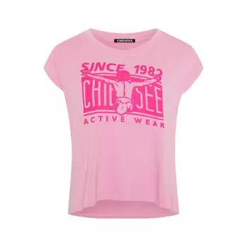 Футболка Chiemsee с большим круглым вырезом, розовый