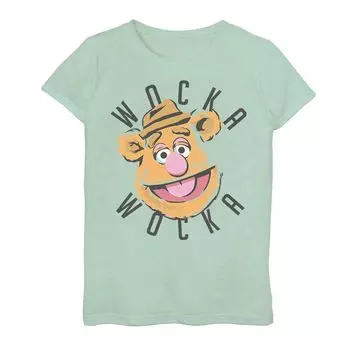 Футболка с большим лицом для девочек 7–16 лет Disney The Muppets Fozzie Bear Wocka Wocka Licensed Character