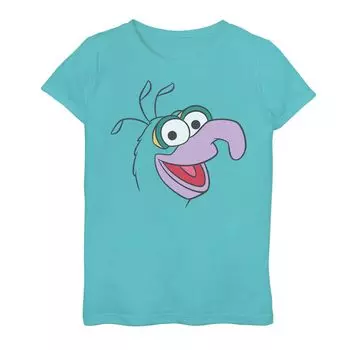 Футболка с большим лицом для девочек 7–16 лет Disney The Muppets Gonzo Licensed Character