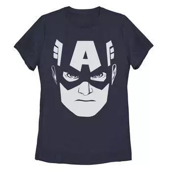 Футболка с большим лицом для юниоров Marvel Avengers Captain America Licensed Character