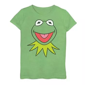 Футболка с большим лицом «Кермит» для девочек 7–16 лет Disney The Muppets Licensed Character