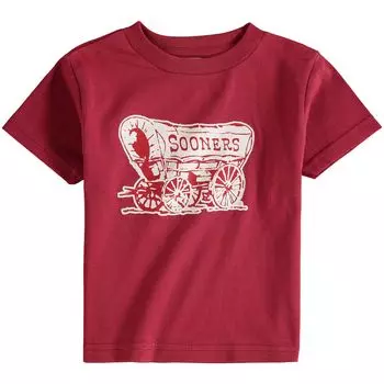 Футболка с большим логотипом для малышей Crimson Oklahomaooners Unbranded