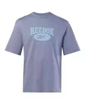 Футболка с большим логотипом Reebok, фиолетовый
