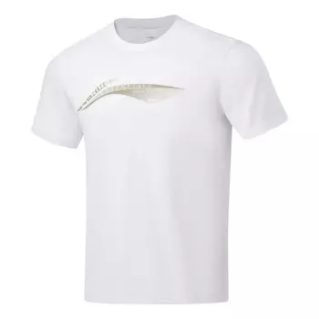 Футболка с большим логотипом тренировочная футболка Li-Ning, белый