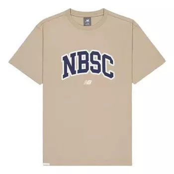Футболка с большим рисунком nbsc New Balance, бежевый