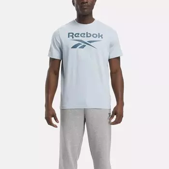 Футболка с большим сложенным логотипом Identity Reebok, синий