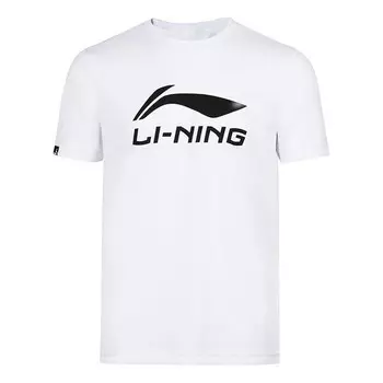 Футболка с большой графикой для бадминтона Li-Ning, белый