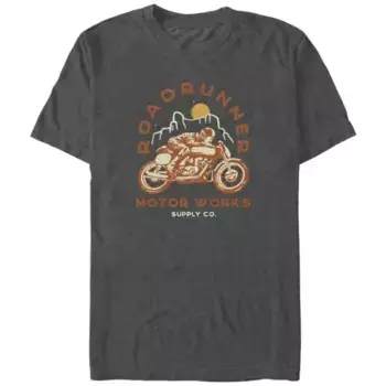Футболка с большой и высокой графикой Roadrunner Motor Works Unbranded, серый