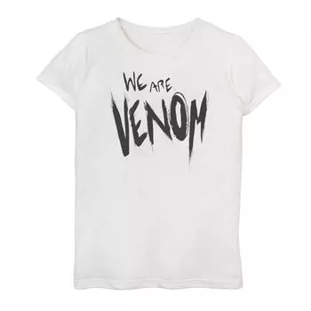 Футболка с большой надписью Marvel We Are Venom для девочек 7–16 лет Licensed Character