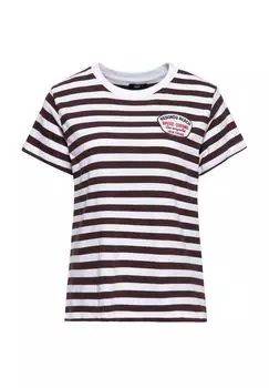 Футболка с бретонскими полосками Redondo Beach - Speed Kings QUEEN KEROSIN, коричневый