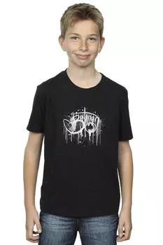 Футболка с брызгами краски «Бэтмен» DC Comics, черный