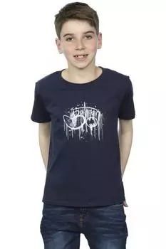 Футболка с брызгами краски «Бэтмен» DC Comics, темно-синий